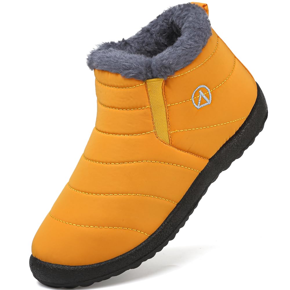 LAZAZAFI Botas de Nieve Botas para Niñas Invierno Calentar Forrada Botas para Niños Impermeables Exterior Antideslizante Planas Casual Caminar Botas