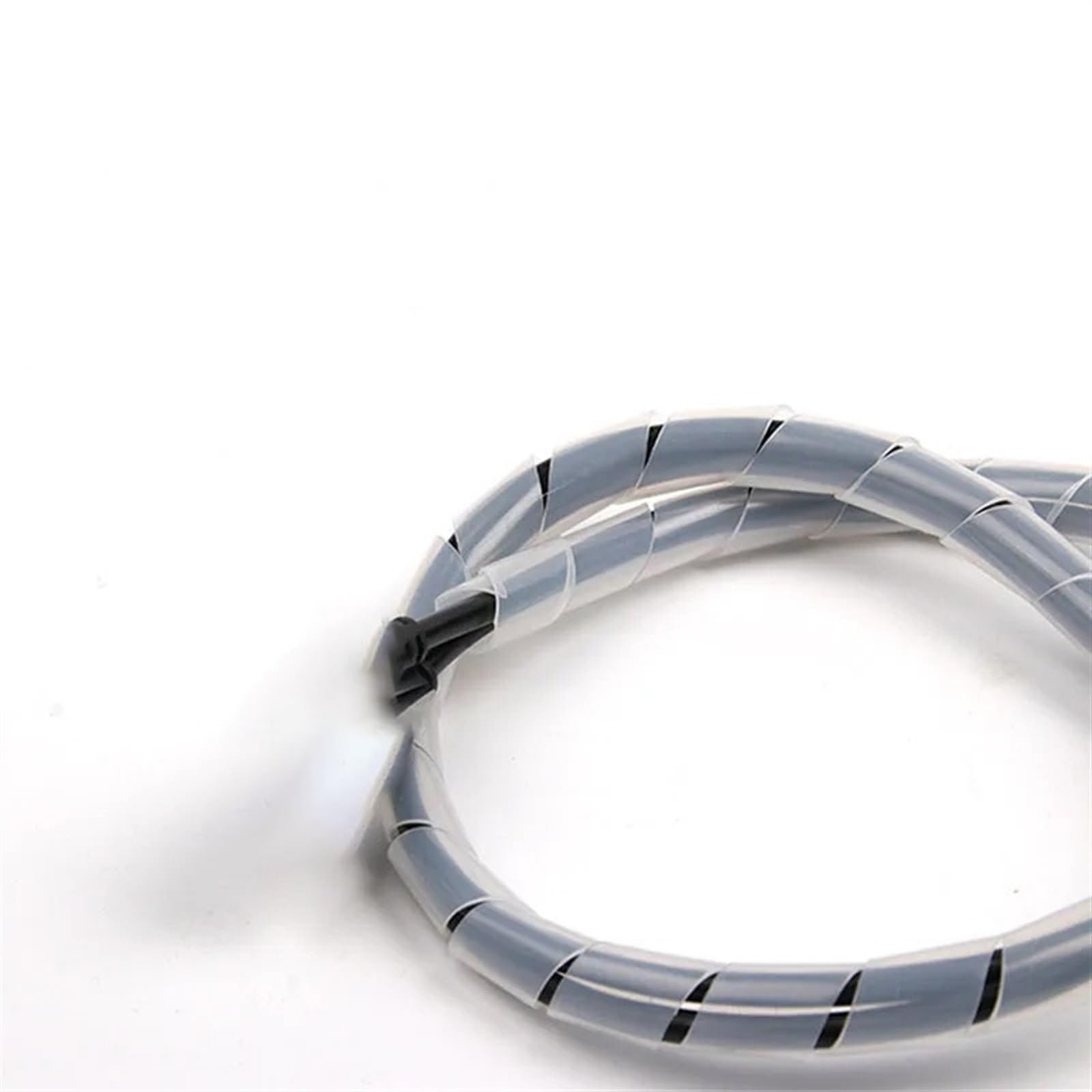 Manicotto per cavo a spirale, 3 metri, guaina protettiva per tubo di avvolgimento da 3 mm, 4 mm, 5 mm, 6 mm, 8 mm, 10 mm, nero (ID6 mm, nero, 3 metri)