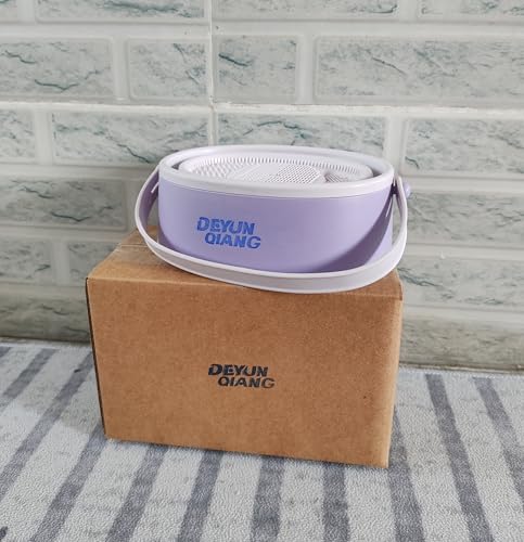 Image of Foldable silicone makeup brush cleaning bowl, makeup tool cleaning bowl, makeup brush cleaning tool storage and Makeup cotton drying rack (purple) (purple)