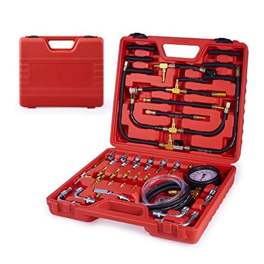 Fuel Pressure Tester, Orion Motor Tech Pro Fuel Injection Pressure Tester Kit 0-140PSI/10 Bar, For Mechanics