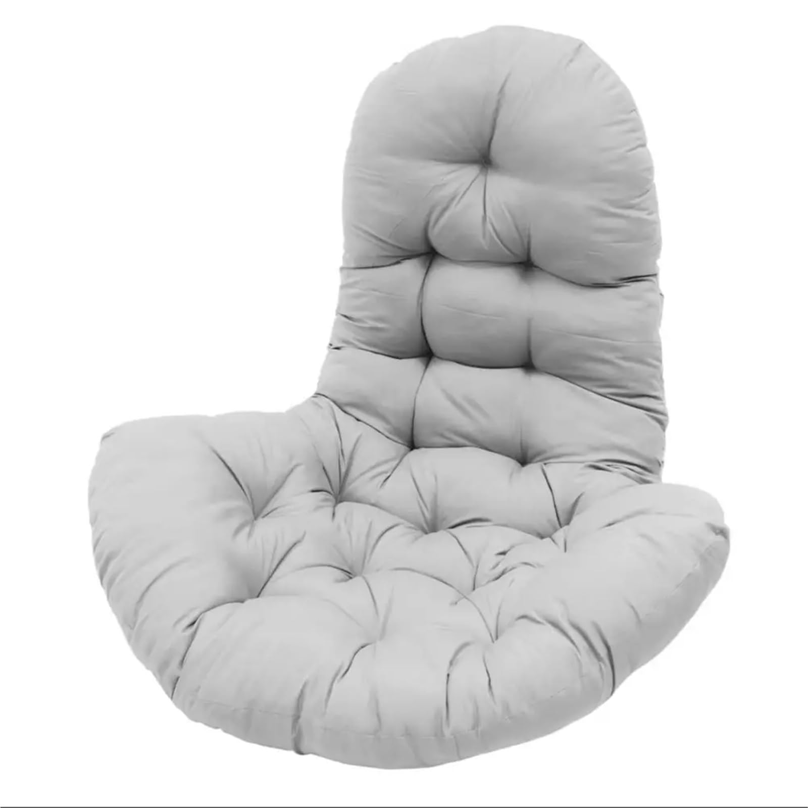 RRYPBOVG Hanging Chair Cushion Hanging Egg Chair Thick Cushion Swing Pad, Light Grey