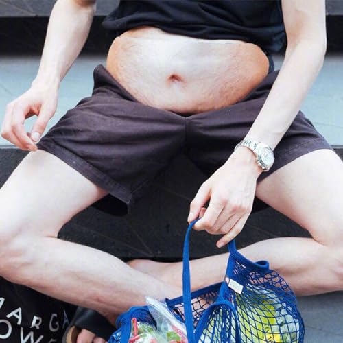 MUNSKT Lustige Geschenke für Männer – Neuheit Bauch Hüfttasche – Anti-Diebstahl unsichtbare Bier-Bauchtasche mit verstellbarem Gürtel, gelb