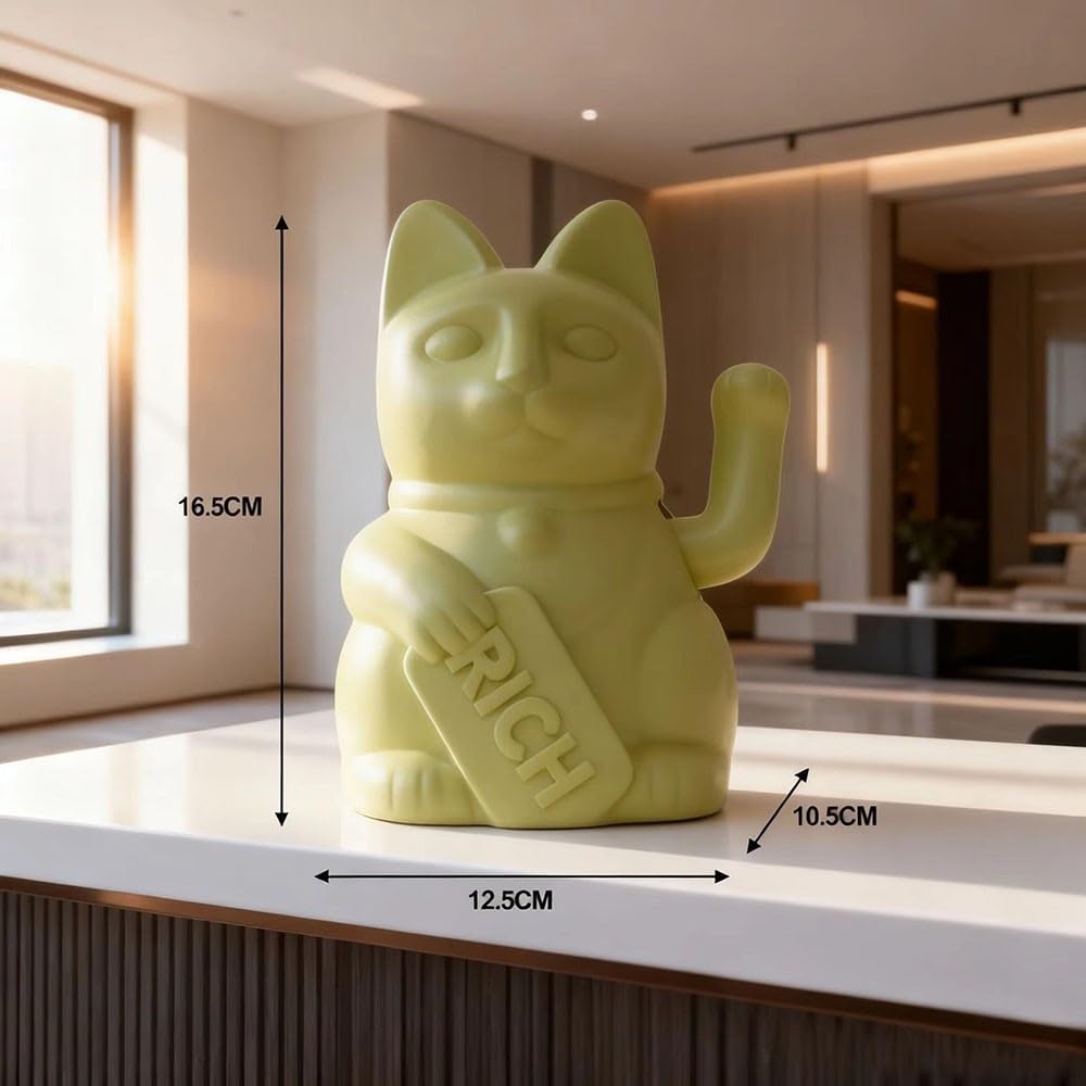 Statua Del Gatto Fortunato Che Saluta Il Gatto Che Fa Cenno Alla Fortuna
