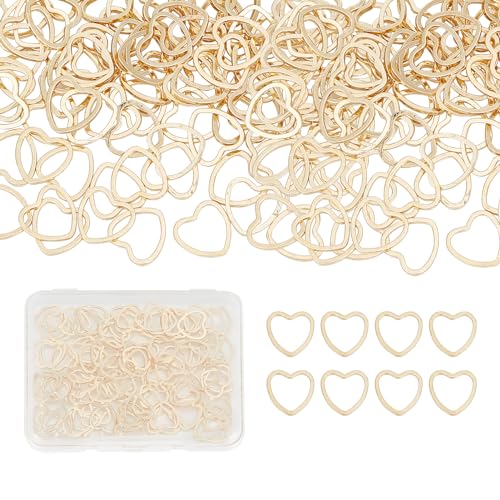 Connecteurs de bijoux cœur or 14k pour créer sans limites