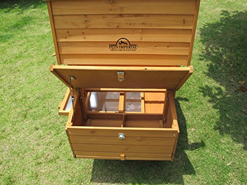 Pets Imperial® Clarence Kleiner Hühnerstall - Schiebetablett & integrierter Hühnerauslauf - Hühnerhaus mit 2 Nistplätzen – Bild 7