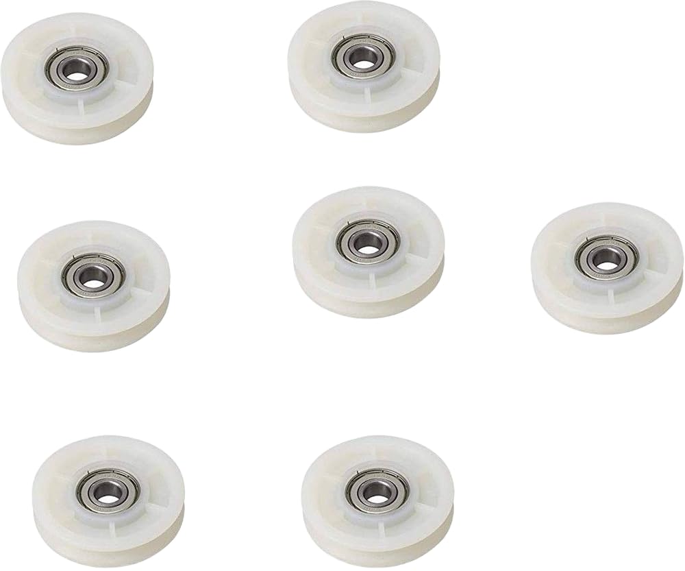 Exercise Machine Attachments Gym Pulley 4-inch (White) - Pack of of 7 Multi-Training Bar ()-image-30