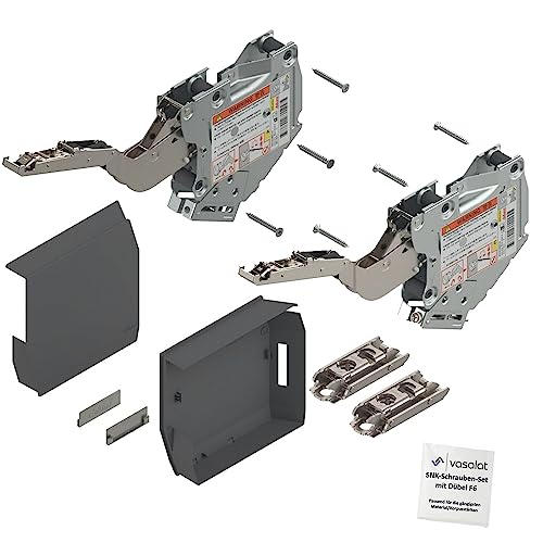 Blum Aventos HK-S 960-2215 - Herraje plegable con placa de montaje, color gris