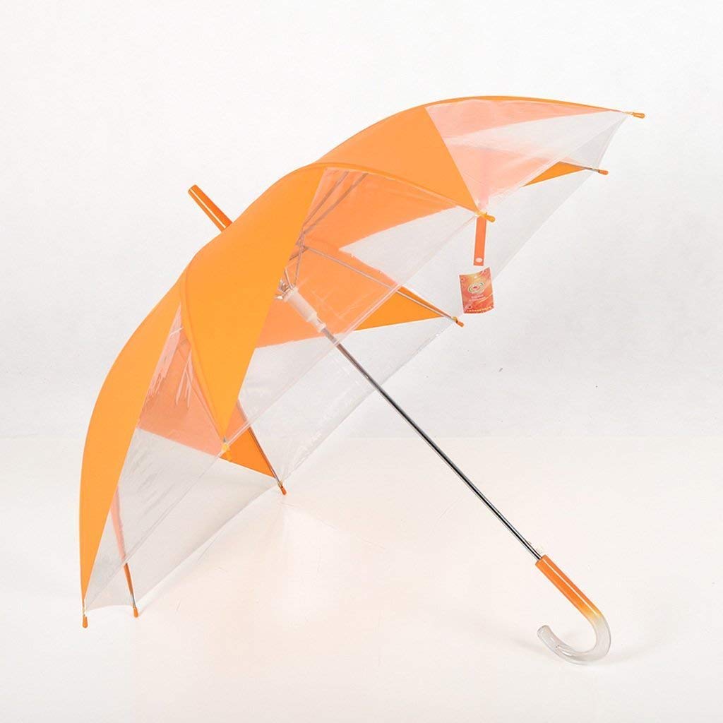 Parapluie transparent cloche anti vent avec poignée fine