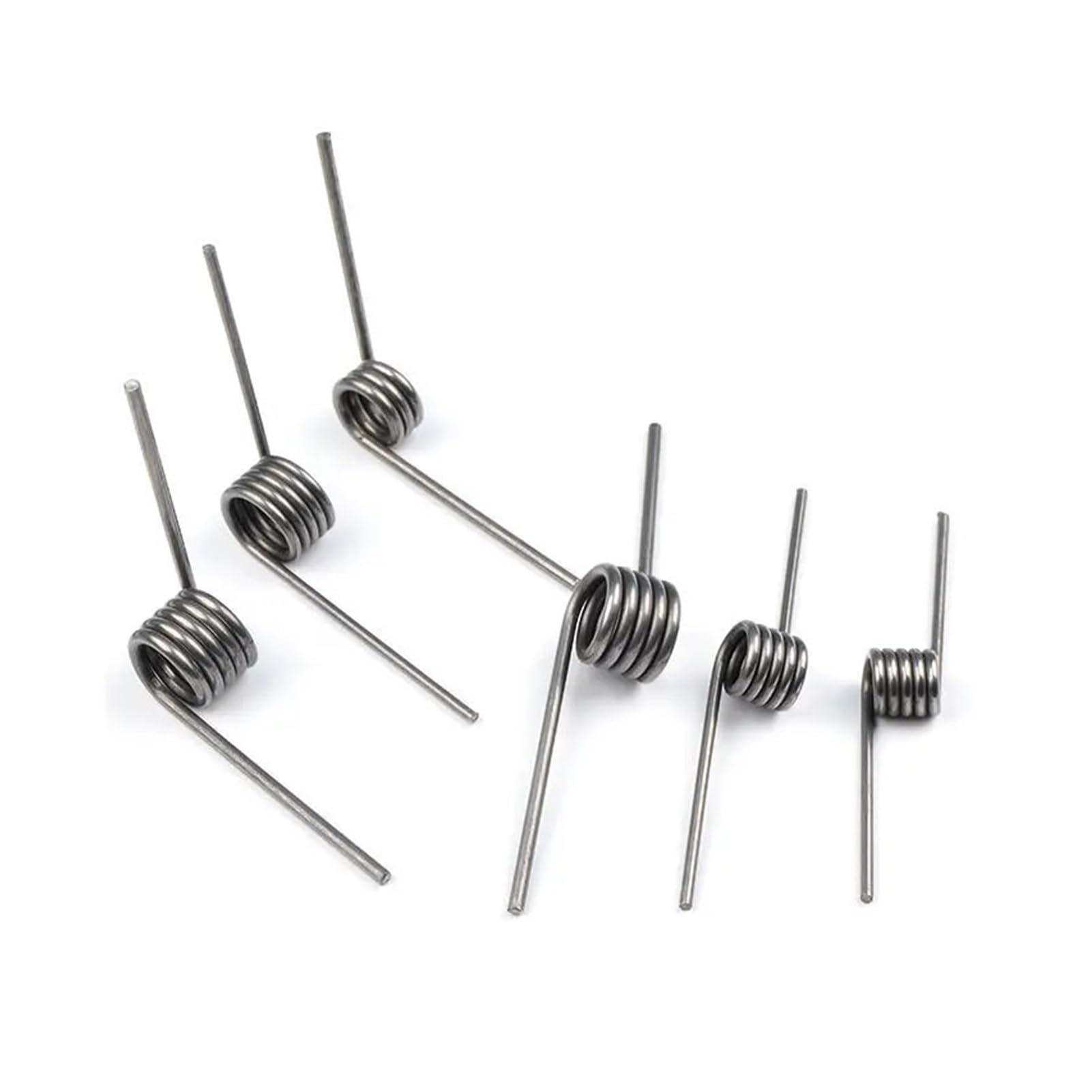 Molla di torsione, 10 pezzi, in acciaio 65Mn, molle a forma di V, 1,8 mm, diametro del filo, molla a torsione, 180/120/90/60 gradi (9 lassi 60 gradi, 16 mm)