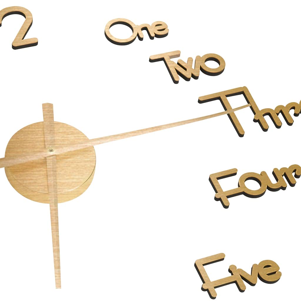 Reloj de pared 3D, diseño moderno, dorado, 100 cm XXL, silencioso analógico, silencioso para salón, cocina, oficina, montaje DIY, material EVA, gran reloj de salón, elemento decorativo de