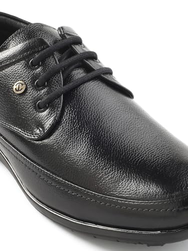 Image of Liberty Healers HA1 12 Formal Lacing Derby Shoes for Men with Rubber Sole| Suitable for Wedding Office Wear | Durable Lightweight and Cushioned Footbed | Shock Absorption