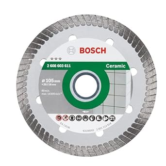 Bosch Professional Turbo Tile Cutting Disc 16/20 Mm Bore, 4