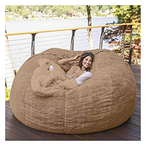 Bean Bag Krzesło Jumbo Leżak Sztuczne Futro Zmywalny Pokrowiec Meble z pianki memory