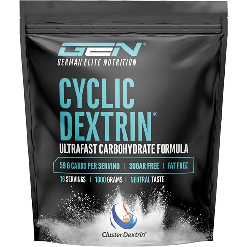 Dextrina Cíclica Cluster Dextrin 1000 G - Hidratos De Carbono En Polvo De Primera Calidad - Dextrina Cíclica Altamente Ramificada - Polvo Energ Dextrina Cíclica Cluster Dextrin 1000 G - Hidratos De Carbono En Polvo De Primera Calidad - Dextrina Cíclica Altamente Ramificada - Polvo Energ