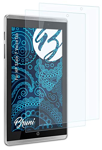Bruni Protecteur d'écran Compatible avec HP Slate 7 VoiceTab Film Protecteur, Cristal Clair Écran Protecteur (2X)
