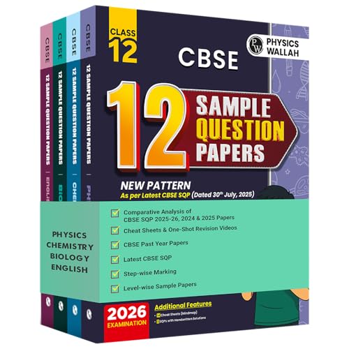 PW CBSE Class 12 Sample Papers Combo Set (Physics, Chemistry, Bio...