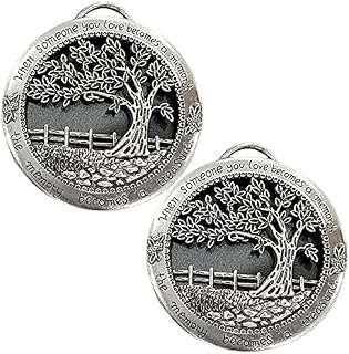 2 Pcs Christmas Tree Hanging Decor When Someone You Love Becomes A Memory Charms Pendants Merry Christmas Ornament