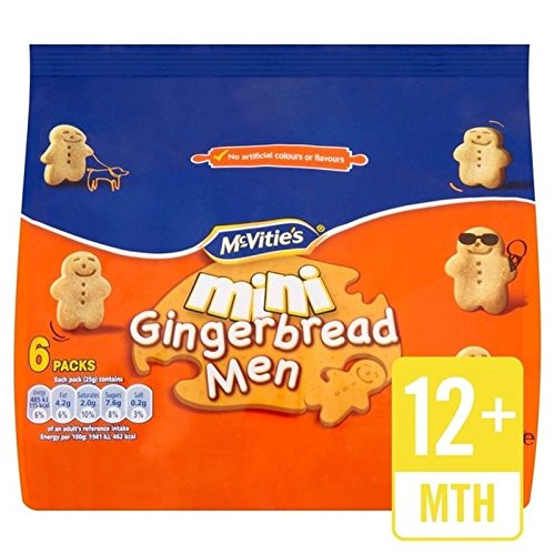 Miniatura 1 de McVitie's Mini pan de jengibre para hombre, 6 x 0.88 oz, paquete de 6