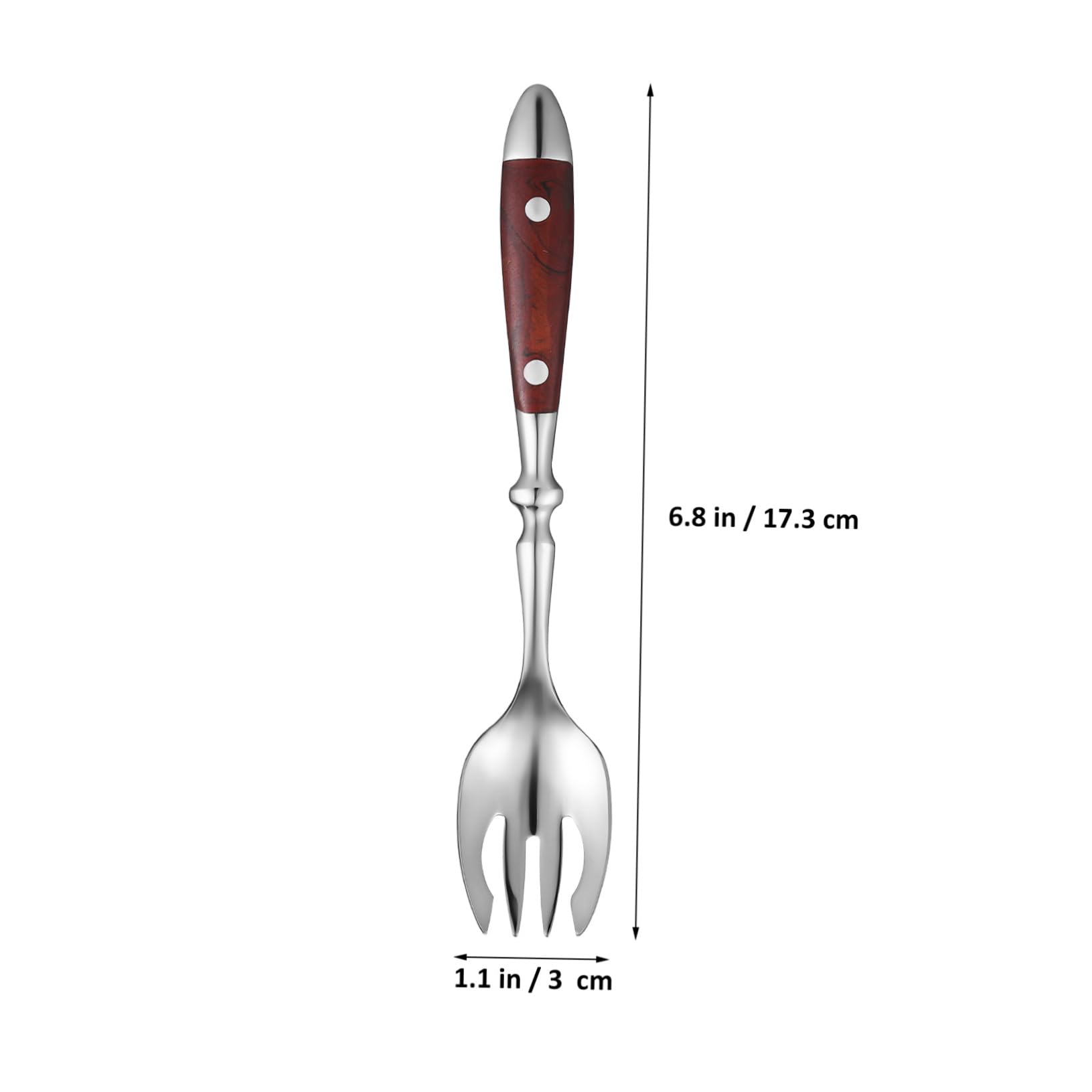 OFFSCH 4Pcs Stainless Steel Sporks Mixing Forks for Salad Fruit Serving Utensils Glossy Finish Versatile for Kitchen Dining