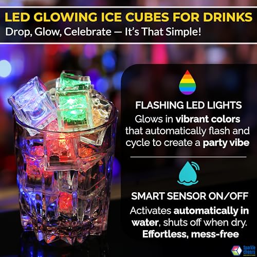 Cubos de Hielo LED Multicolor 12 Unidades miniatura 6