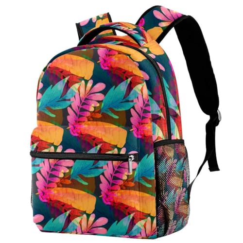 Sac à dos grande capacité Swan multicolore pour ordinateur portable et lycée