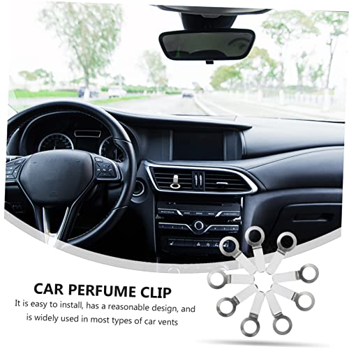 Image of Gatuida 72 Pcs Perfume Clip Shopping Trolley on Wheels Car Fresheners Vent Clips Diffusers for Essential Oils Car Aroma Clip Car Essential Oil Diffuser Refresher Iron Air White, Whitex3pcs