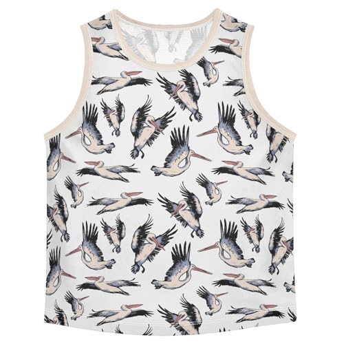 Baby Boys Sleeveless Tank Top Beautiful Pelicans Toddler Athletic Vest 3-10T