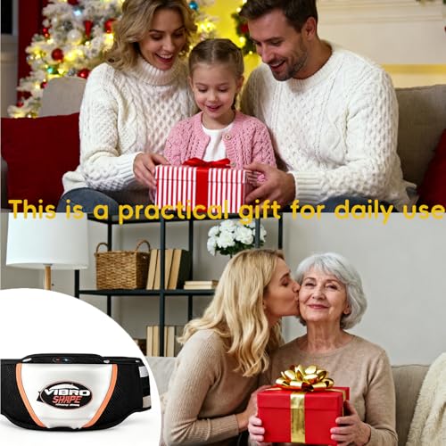 Warmforwel Massagegürtel, 5 Vibrationsmodi, Abnehmgürtel mit Heizfunktion & 140 cm verstellbar, Fettverbrennungs-Bauchmuskeltrainer für Bauchstraffung & Gewichtsreduktion, Heim-Lenden-Fitnessgerät