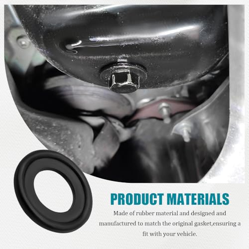 Image of 10PCS M14 Oil Drain Plug Gasket, OEM #097-139, F0RD-5066453, F5TZ-6734-BA | Rubber Crush Washer Seals, Engine Oil Pan Drain Plug Seal Compatible with Most Vehicles