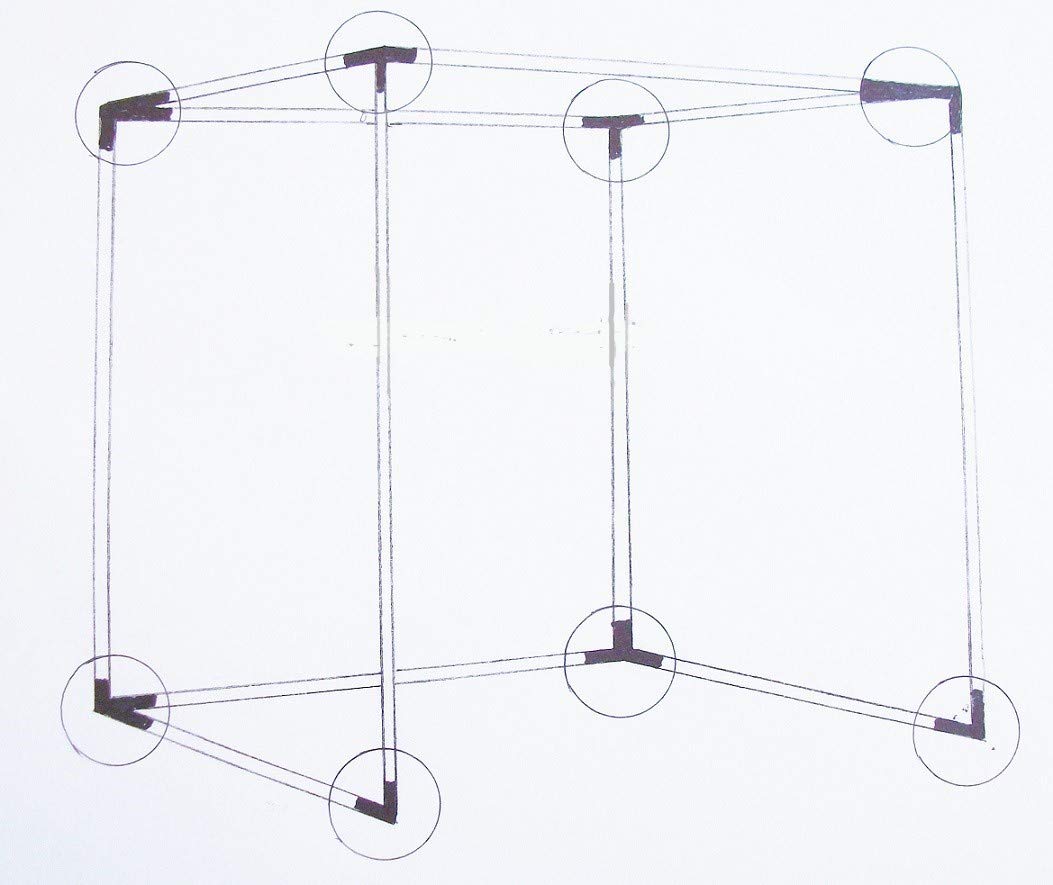 10' x 10' Golf Cage Practice Frame 1 3/8