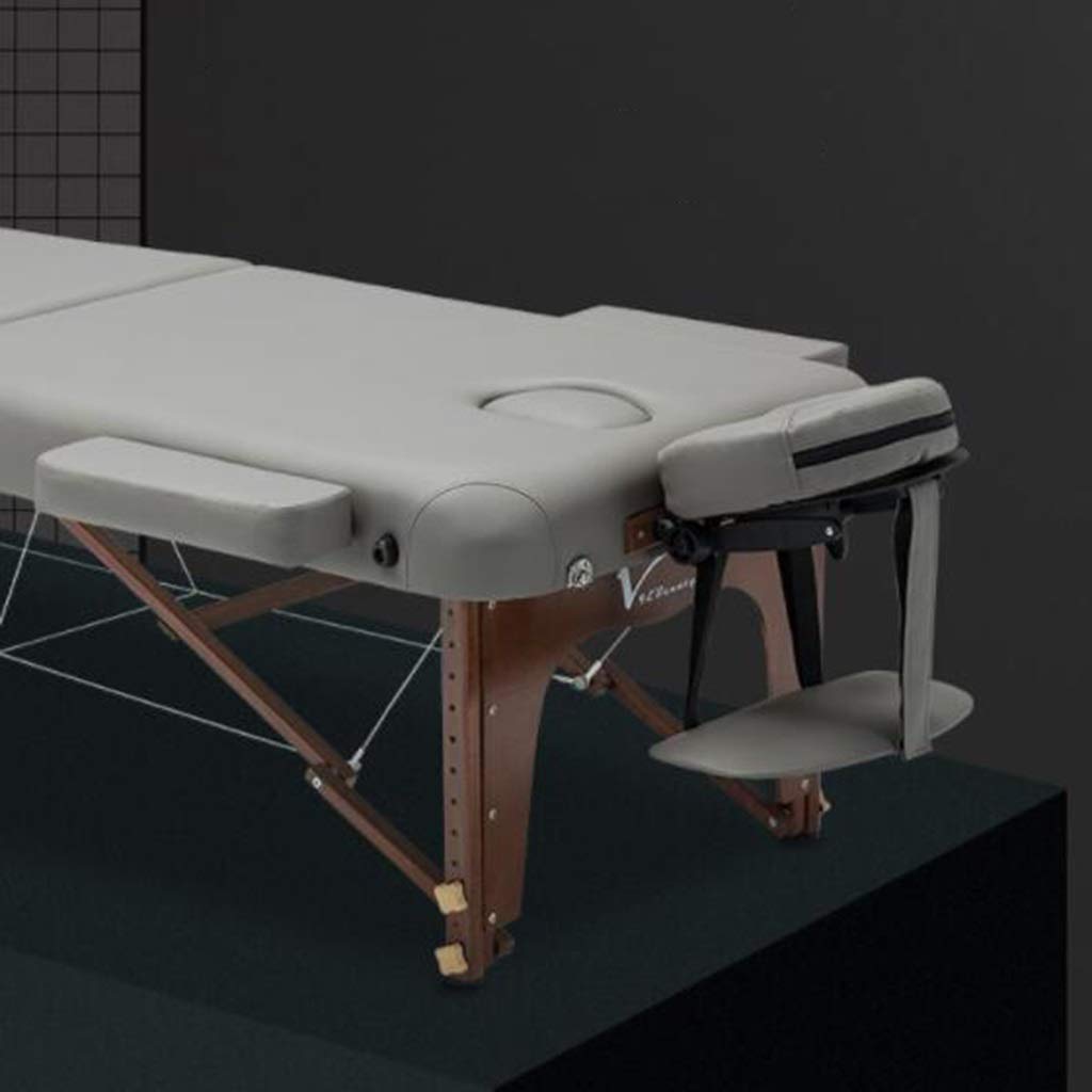 Lettino da Massaggio Pieghevole e Regolabile per Salone e Spa, Lettino per estetica Mobile con Fisioterapia e Funzione, Lettino Portatile per Uso Domestico(Grey-186 * 70 * 52