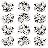 Paket umfaßt: 6 Paare 925 Sterlingsilber Ohrring-Rückseiten. Alles verpackt in einem kleinen durchsichtigen OPP-Beutel.