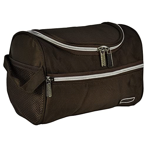 Necessaire Masculina Frasqueira Viagem Classic Marrom CBRN18895