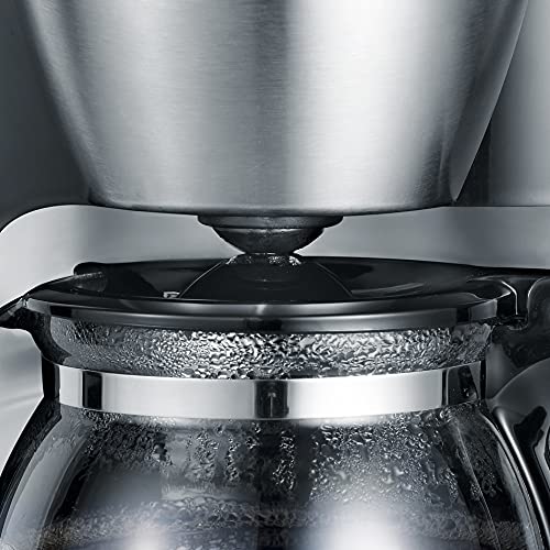 SEVERIN KA 4805 Cafetera para filtros de Café Molido, 4 tazas incluye jarra de cristal, acero inoxidable/negro - Imagen 5