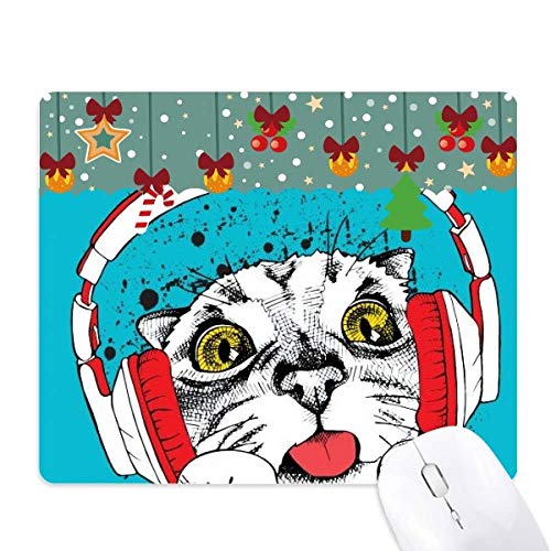 Tapis de souris rouge à motif chat pour égayer votre bureau