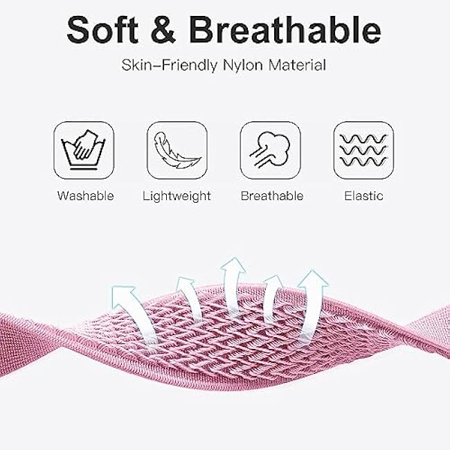 5-Pack Elastic Nylon Bands Compatible with Fitbit Inspire 3/Inspire 2/Inspire HR/Inspire, Breathable Adjustable Replacement Stretchy Nylon Loop Wristband Sport Strap for Women Men