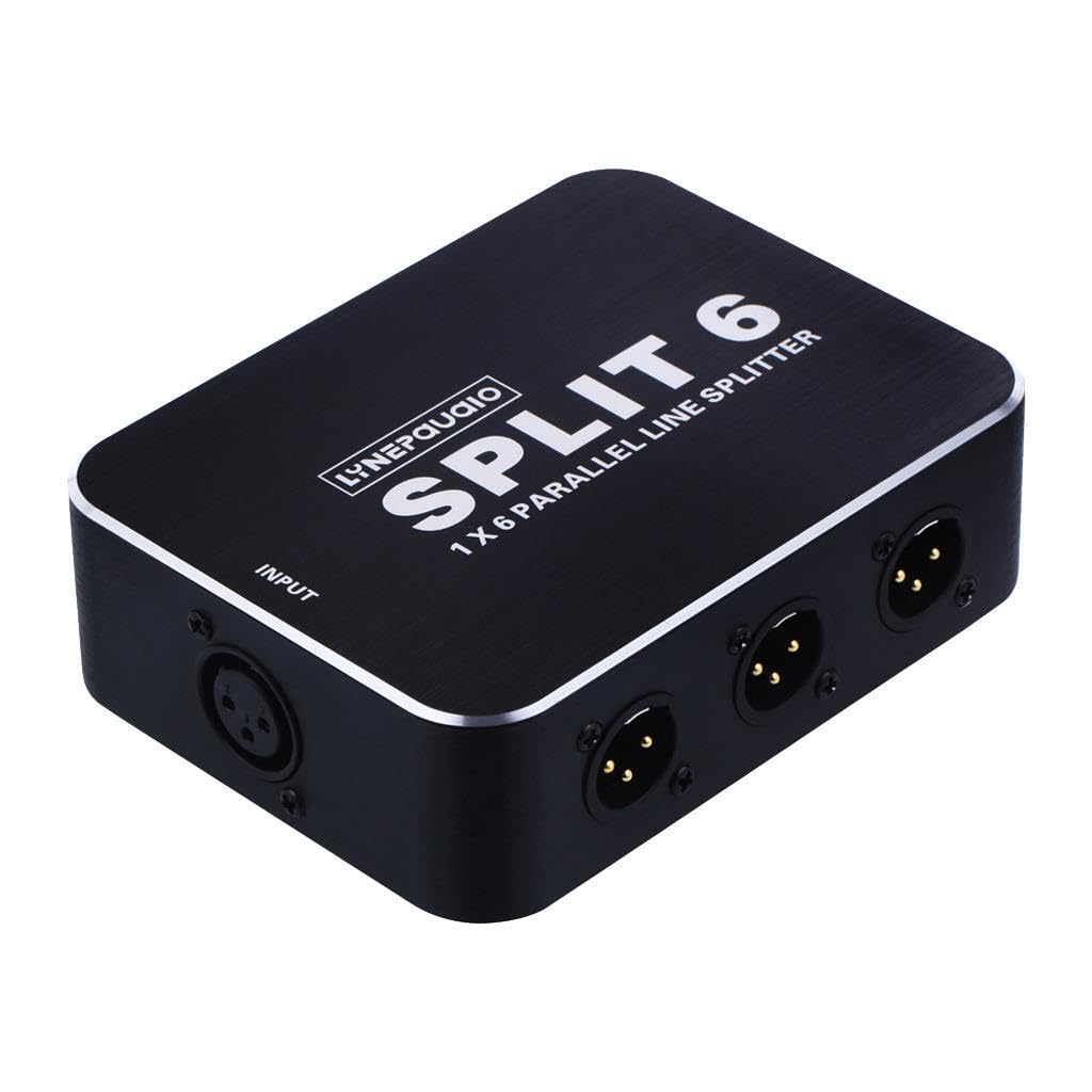 XLR Lautsprecher Splitter: Mühelose Verteilung von Line Pegel Signalen und optimale Leistung im Audio Setup. Audio Lautsprecher Splitter Adapter XLR Box
