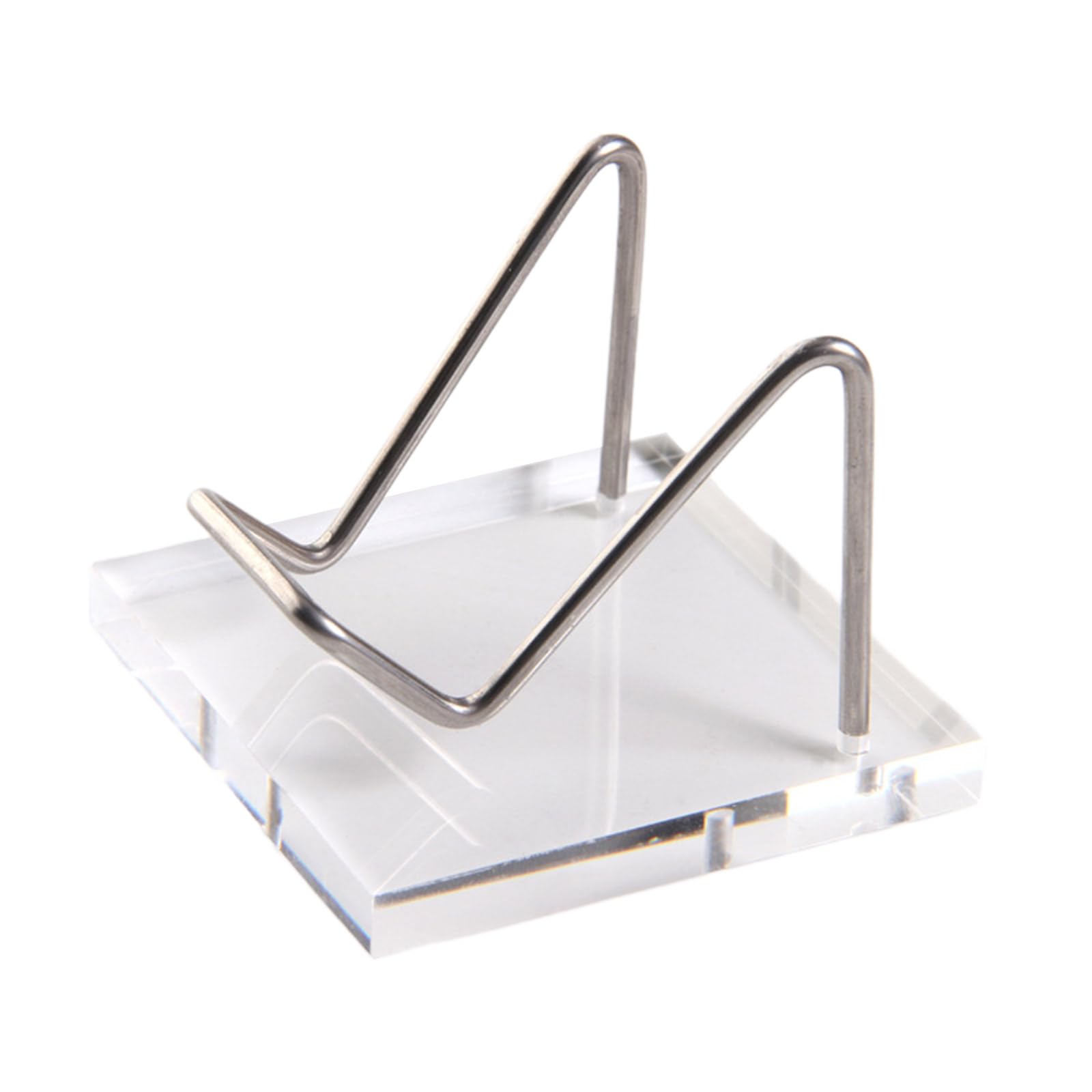 Buxuaaaa Crystal Display Stand Collectible Organization Holder Supplies Accessory for Dormitory Small Item Amethyst Clear Acrylic Stand