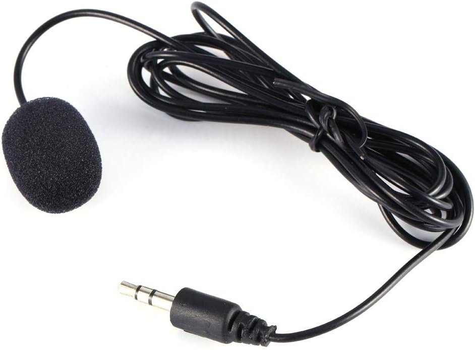 3.5mm External Microphone Clip On Microphone + Adapter Cable Mini
