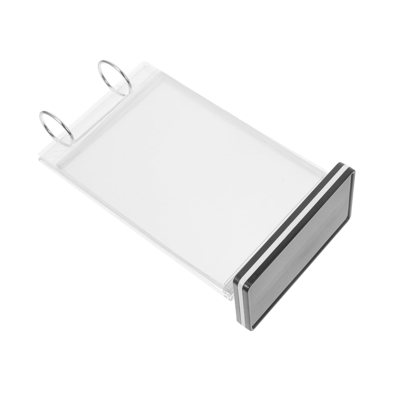 HAPINARY 4pcs Menu Display Stand Poster Holder Table Display Holder Table Card Flip Display Store Label Holder Retail Tag Holder Sign Menu Stands for Display Menu Holder Transparent Pvc