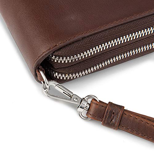 Berliner Bags Premium Dallas Portemonnee Organizer van leer, voor dames en heren, met RFID-bescherming, bruin, One-size, - Image 5