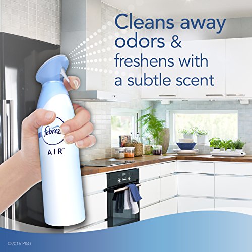 Image of Febreze Air Mist Air Freshener Spray, Odor-Fighting Room Spray, Air Fresheners for Home and Bathroom and Kitchen, Aerosol Can, Heavy Duty Crisp Clean Scent, 8.8oz, 1 Count