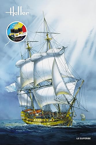 Maquette bateau Le Superbe Heller Joustra kit de modélisme naval complet - 3