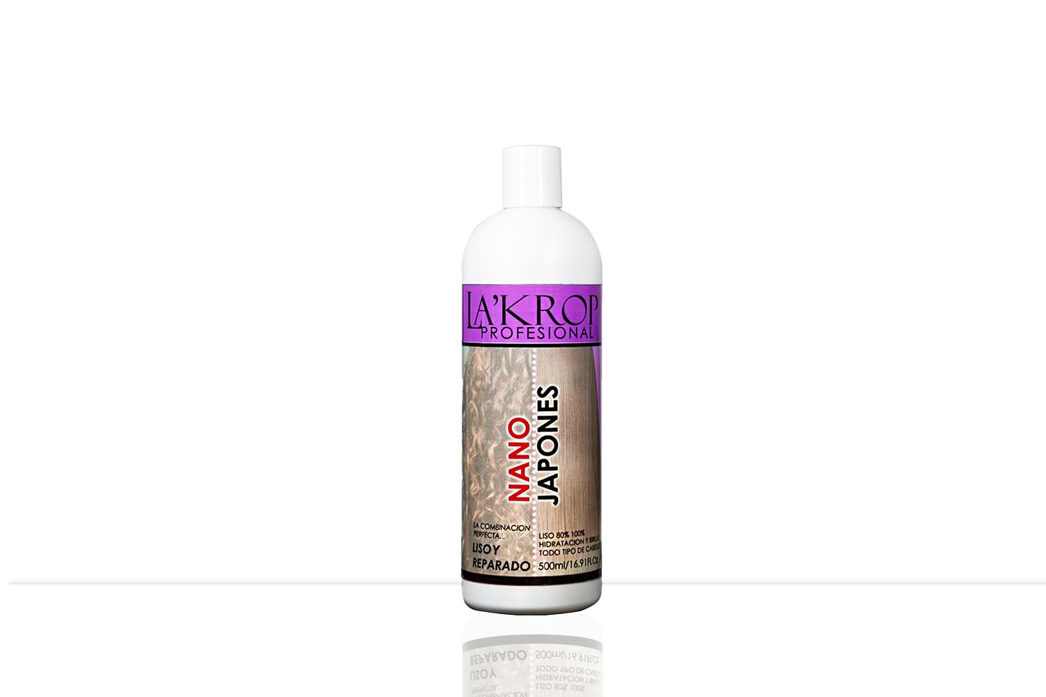LAKROP NANOJAPONES 500ml - HAIR STRAIGHTENER - KERATIN HAIR TREATMENT - KERATINA PERMANENTE - KERATINA PARA ALISAR CABELLO