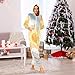 Yuiboo Watercolor Sun & Cloud FlightAdults One-Piecing Pajamas Cosplay Suit with Hood