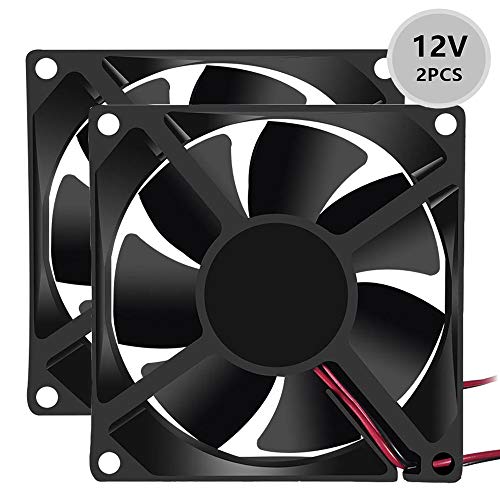 Dorhea 80mm x 80mm x 25mm Fan DC 12V 8025 Brushless Cooling Fan