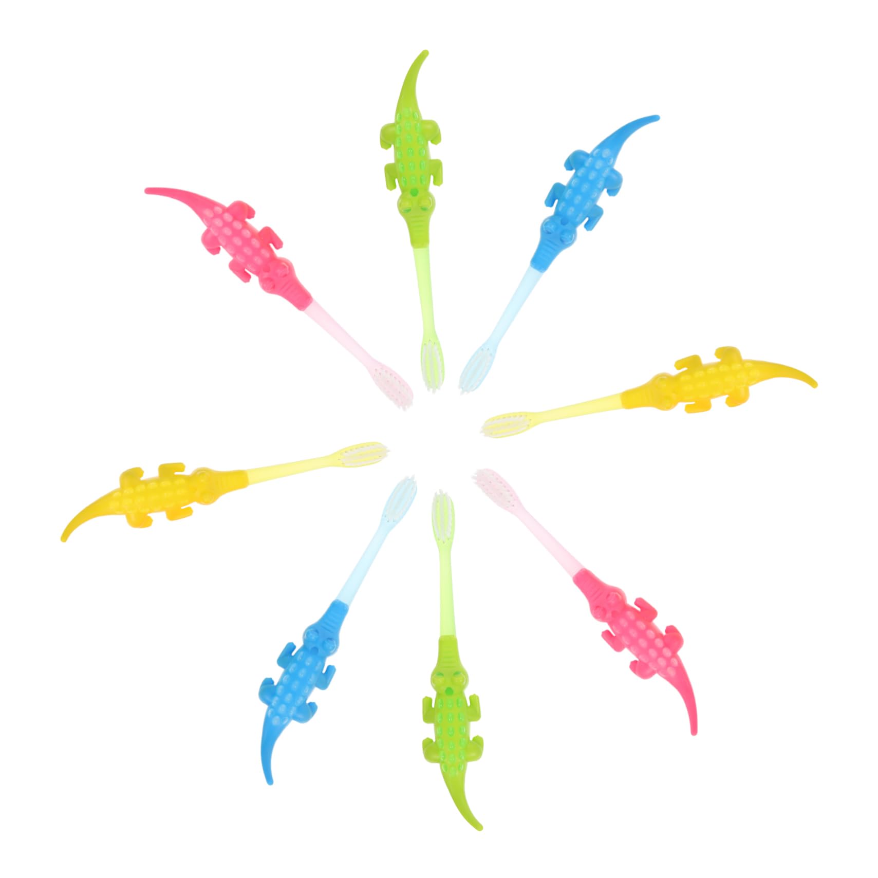 FOMIYES 8pcs Boys and Girls Toothbrushes Bulk Cartoon Toddler Toothbrush Set Soft Baby Head Travel Boys and Girls Toddler