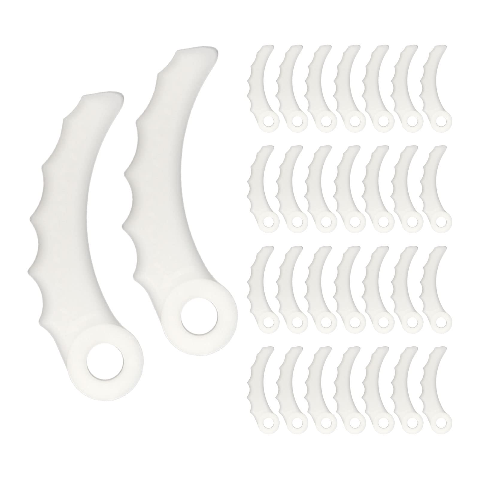 Aepiraza 30Pcs 198426-9 Trimmer Replacement Plastic Blades Compatible with Makita Knives 198426-9 198383-1 DUR368AZ DUR369AZ DUR368LZ Cutter Head 255mm Cordless Grass Strimmer Replacement Parts