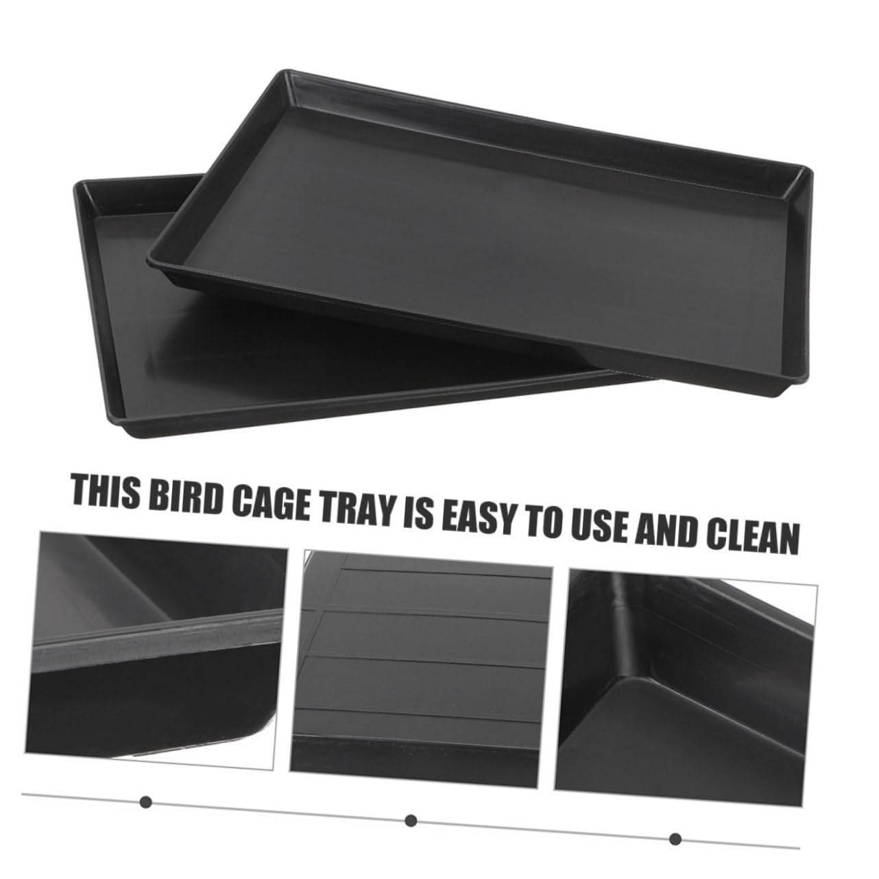 Plateau Plastique pour Cage De Chien Et Oiseau Remplacement De Fond De Cage Étanche Tray pour Animaux De Compagnie