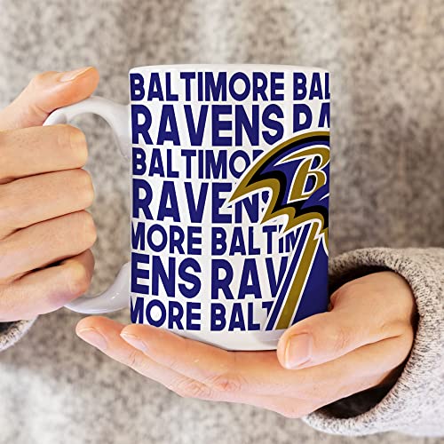 Image of Rico Industries NFL Football 15 oz White Ceramic Mug